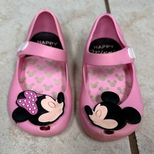 Mini Melissa Pink Kids Shoes with Disney design